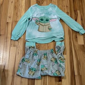 Star Wars Grogu Pajama Set - Mint and Gray